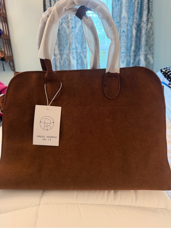 The Row Handbags - The Row Brown Suede Shoulder Bag